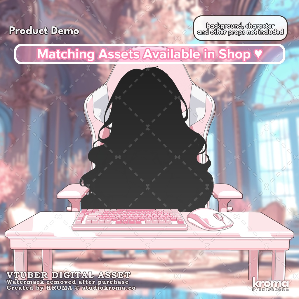 VTUBER ASSET | Slim Mouse (Color Customizable)