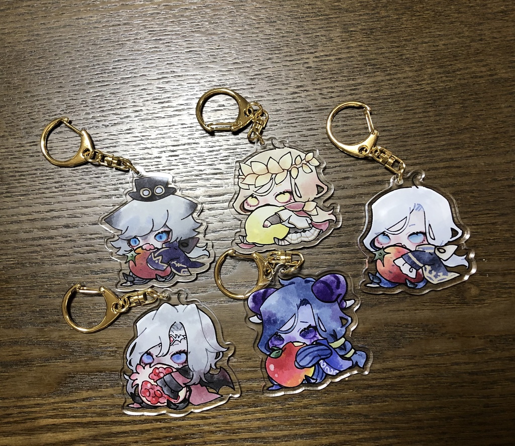 フルーツと一緒アクキー