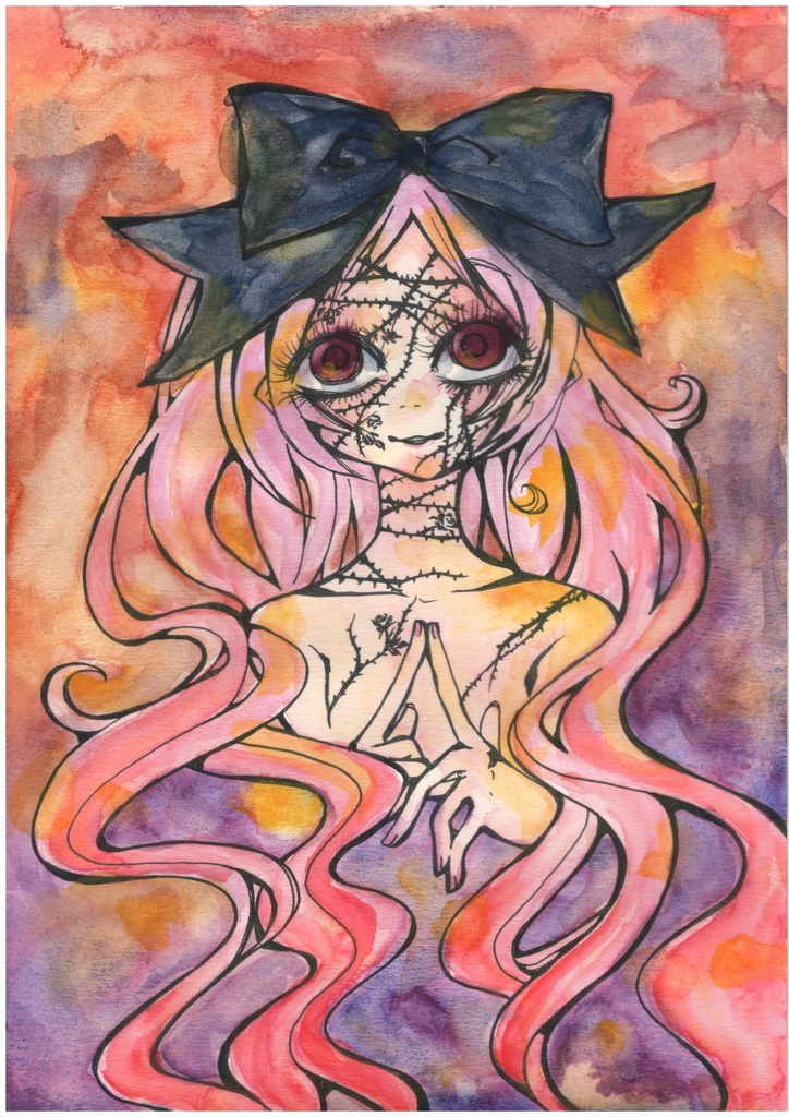 創作イラスト原画（額装無し）新作01