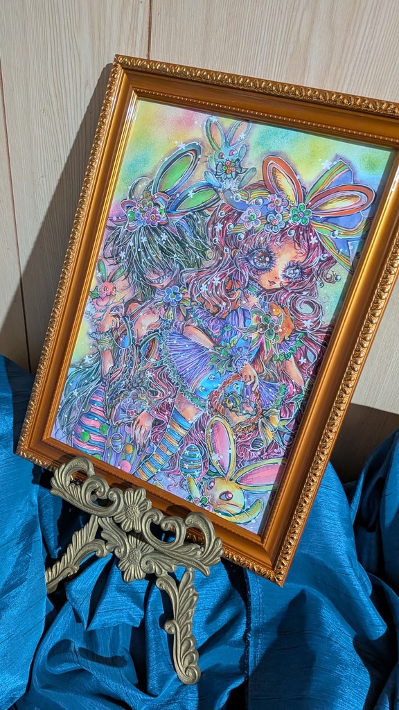 2026年イースターイラスト。〜額装原画〜