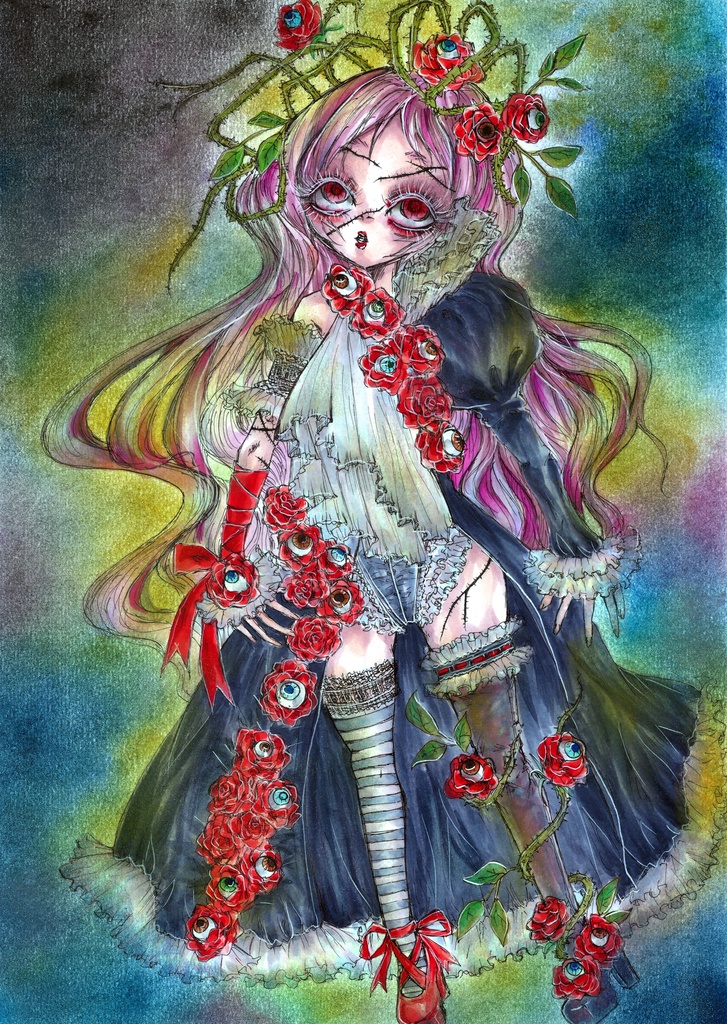 薔薇の魔女。〜額装原画〜
