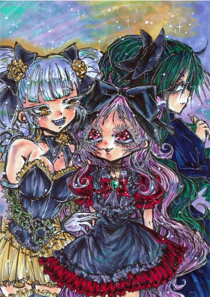 姉妹たち。〜額装原画〜