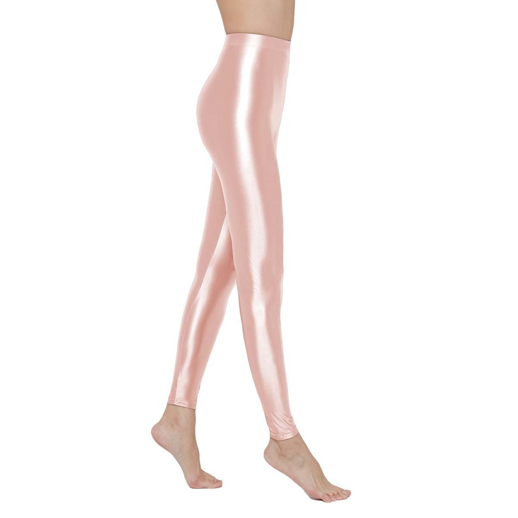 002 ピンク色・超光沢レギンス JF