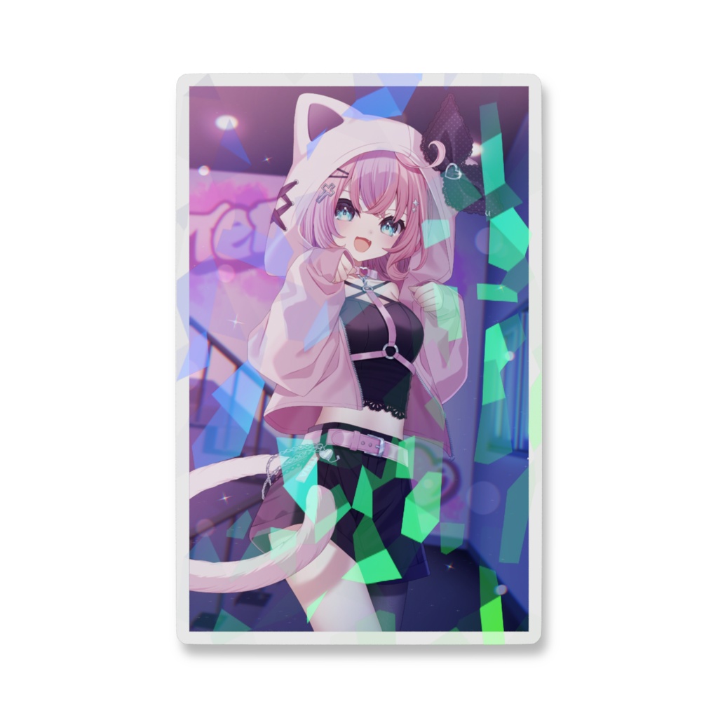 【キャットテナ】ホログラムステッカー
