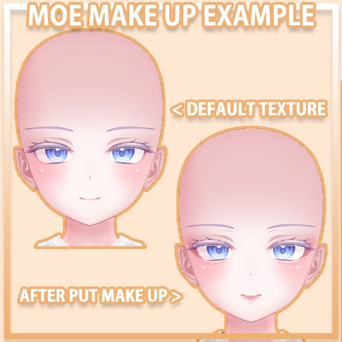 MOE(萌) MAKEUP PACK (+PSD and Shapekey)