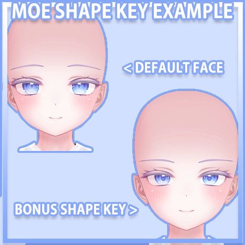 MOE(萌) MAKEUP PACK (+PSD and Shapekey)