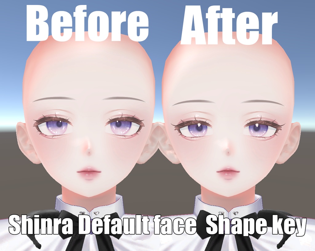 森羅 (Shinra) Default Face Shape key ( S & J )
