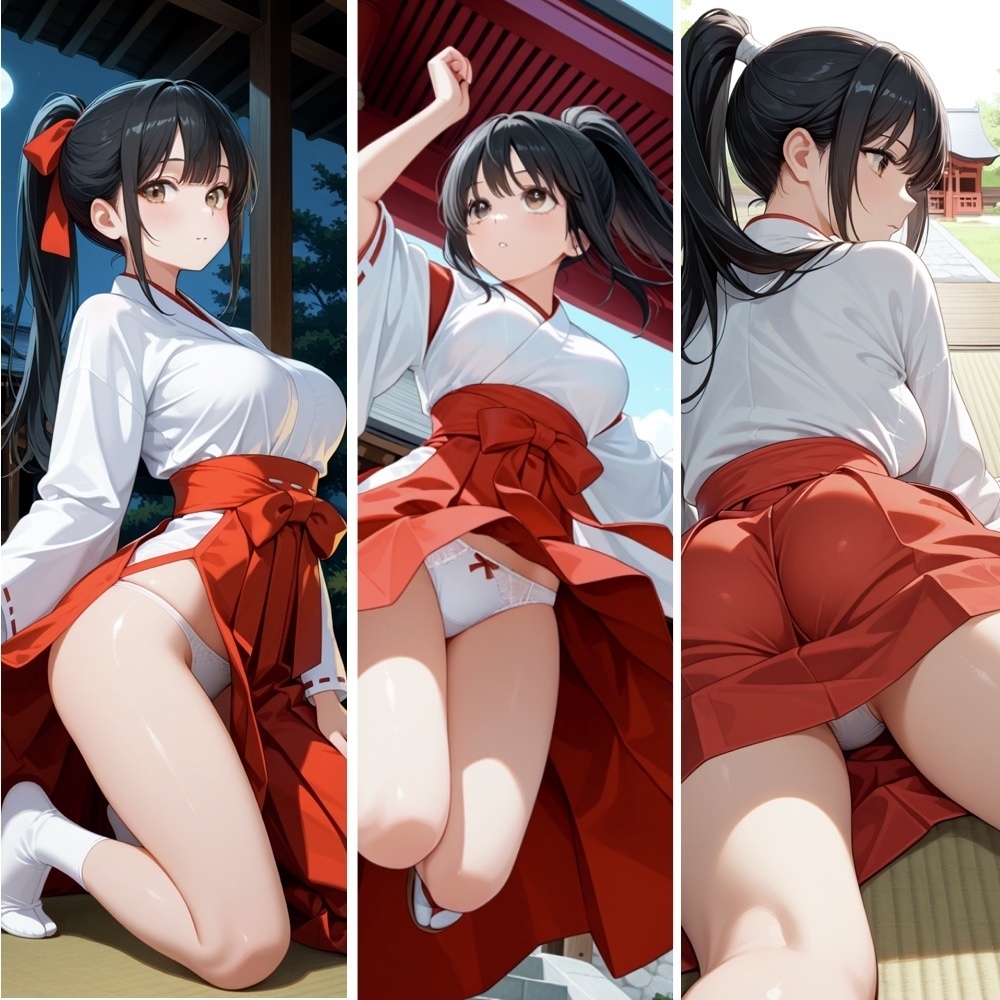 [R-15]美少女巫女のパンチラ オリジナルCG集