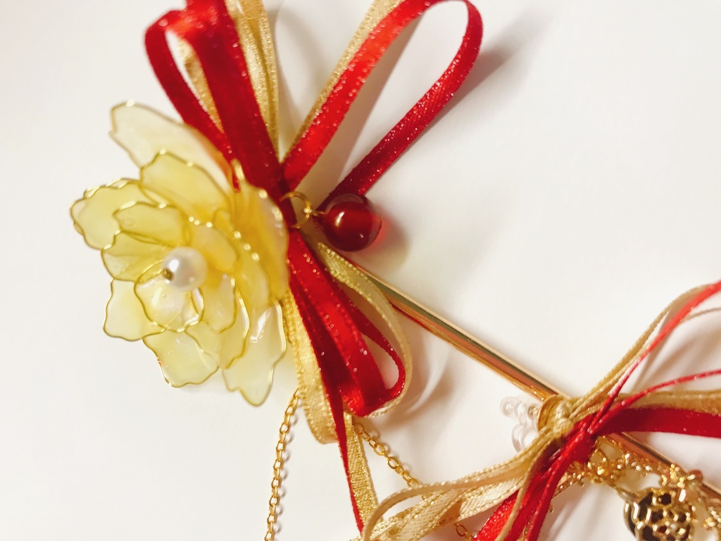 【コルダ3】東金千秋モチーフ簪&ノンホールピアス