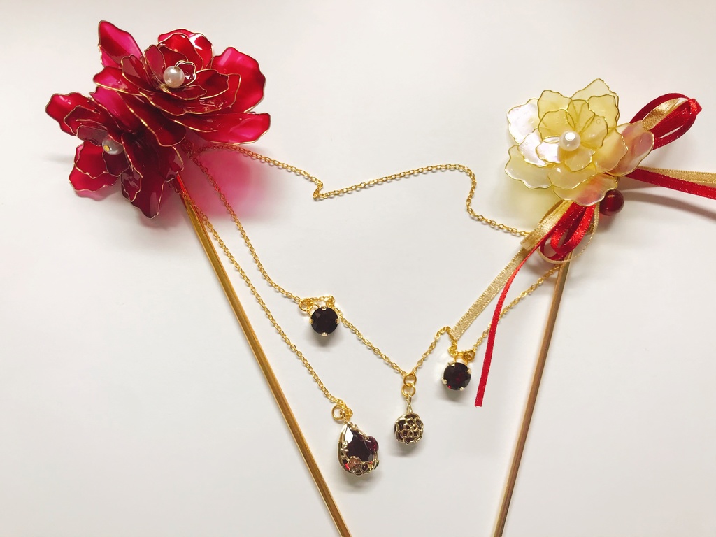 【コルダ3】東金千秋モチーフ簪&ノンホールピアス