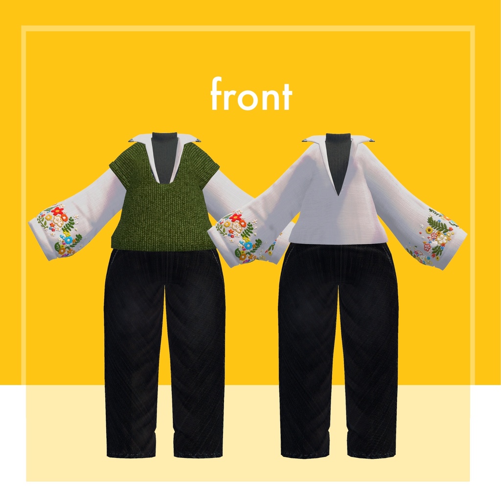 【Chalo専用衣装】FloralShirt