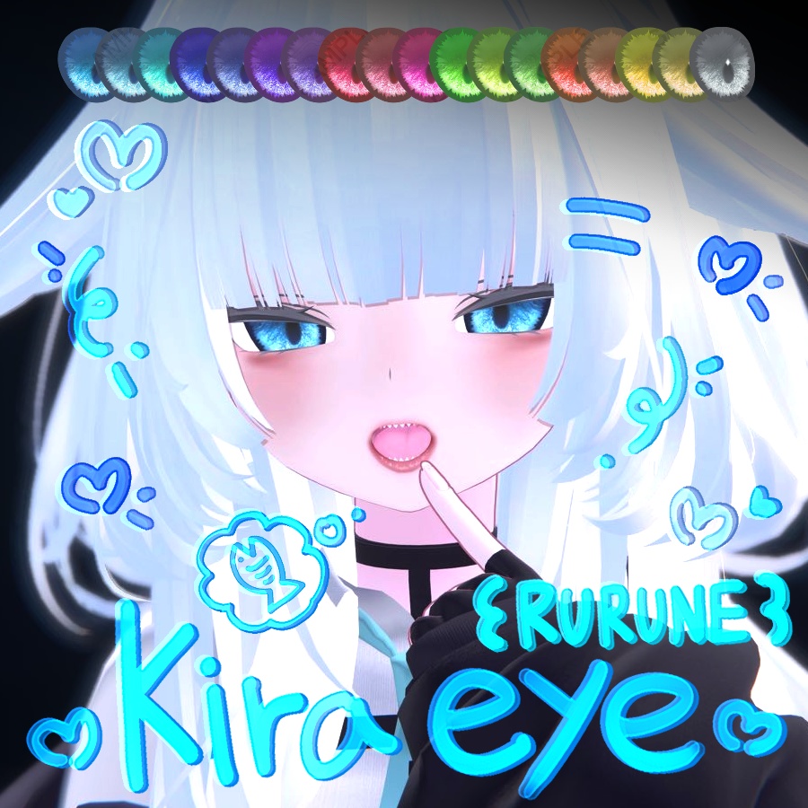 [ ルルネ / rurune ] FREE_EYE TEXTURES_KIRA EYE [ 18 color ]