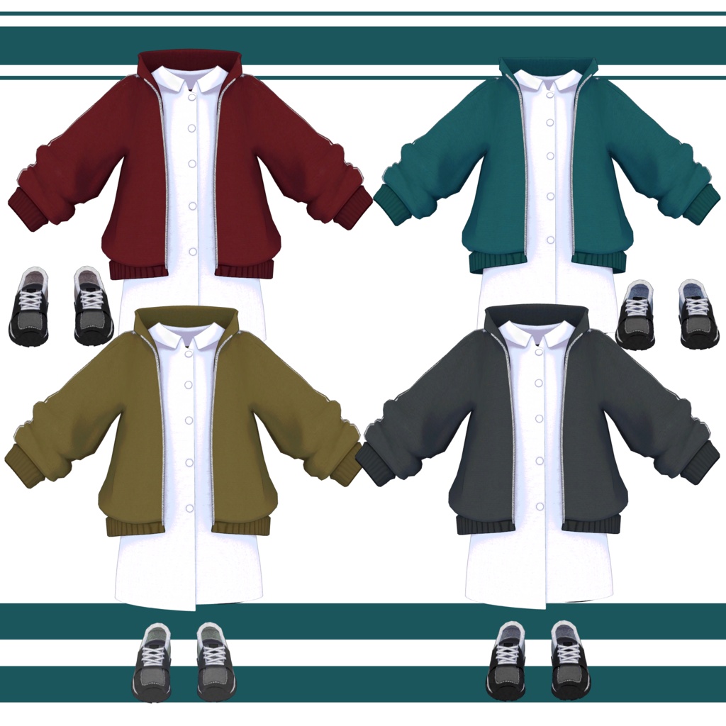 【無料配布/FREE】Simple tracksuit 【Lapwing対応】