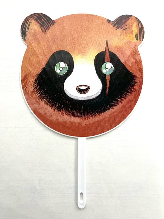 【リニューアル】「たぬき応援ウチワ 」