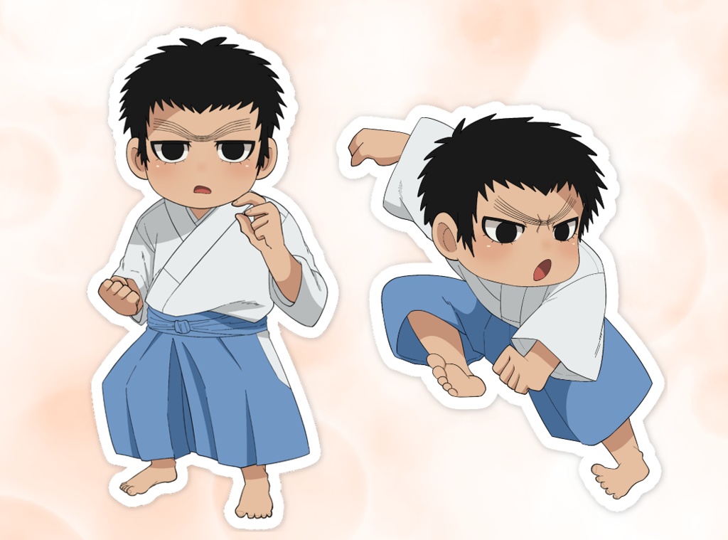 満次郎スマホステッカーセット