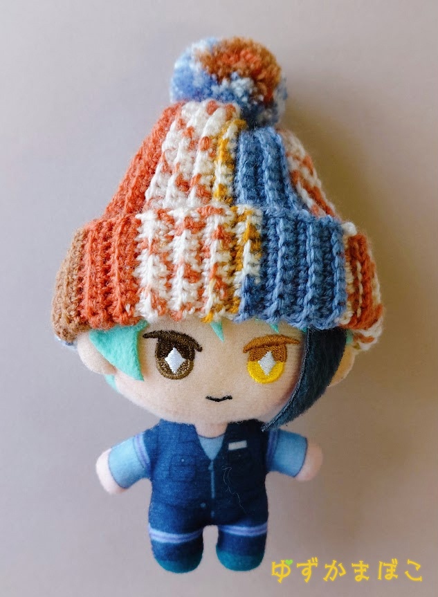 10㎝ぬい用手編みニット帽