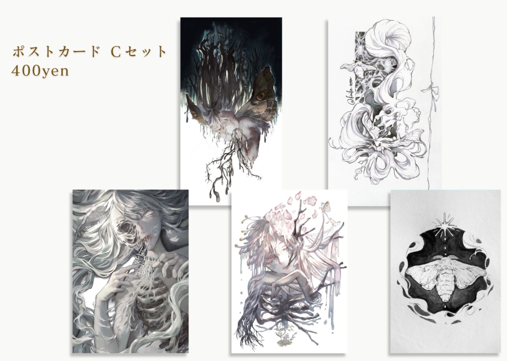 Cセット　イラストカード5点 (NEW)