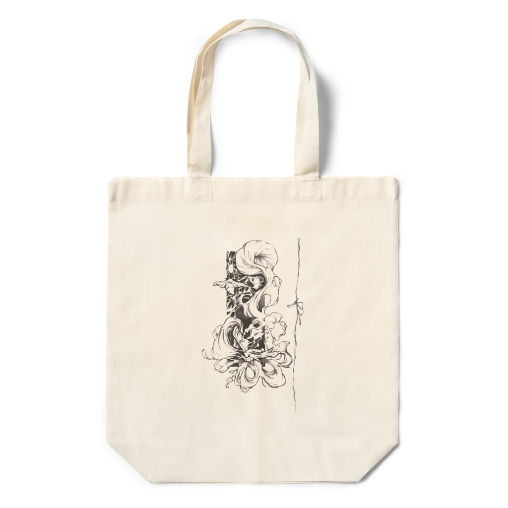 絹の華　蚕蛾　エコバック