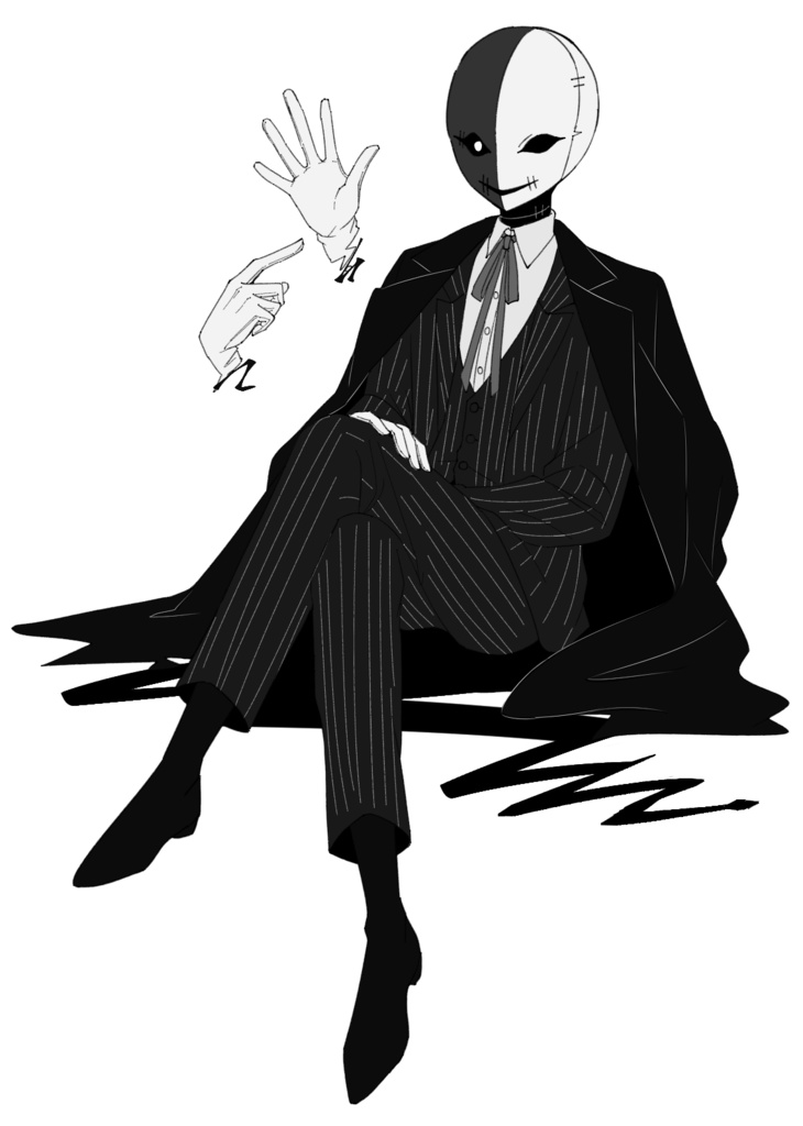 【フリー立ち絵素材】異形の紳士【差分なし】