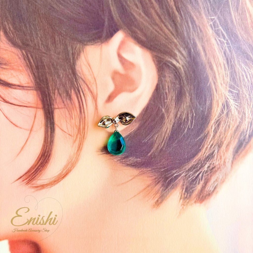 清翠(せいすい) — 篭手切江イメージピアス