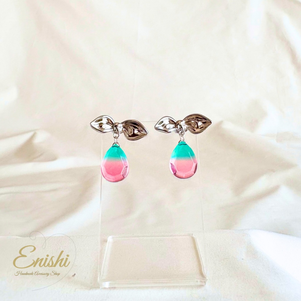 桃翠(とうすい) — 村雲江イメージピアス