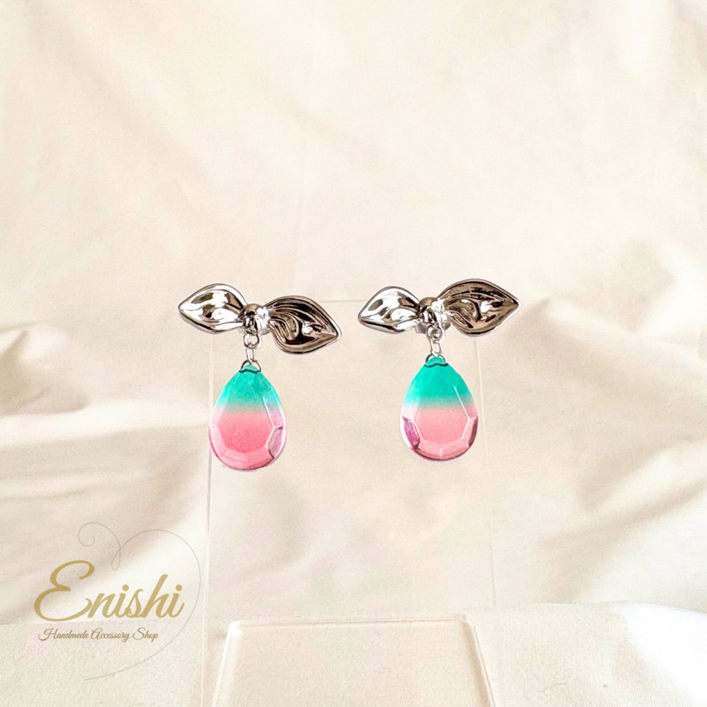 桃翠(とうすい) — 村雲江イメージピアス