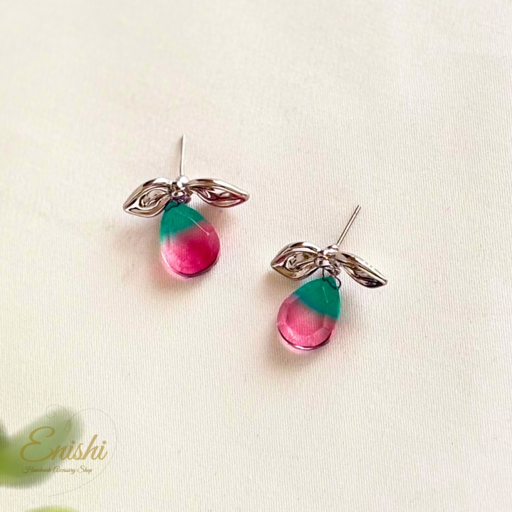 桃翠(とうすい) — 村雲江イメージピアス