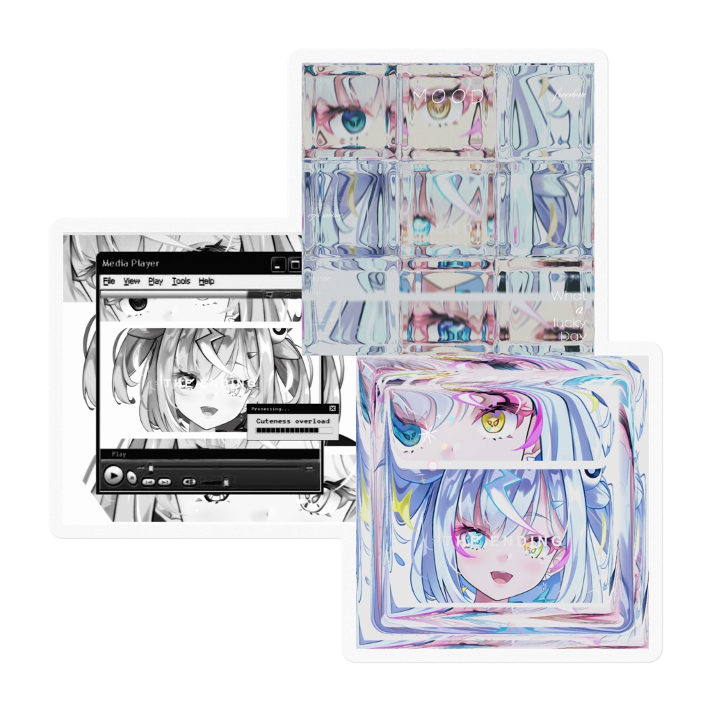 クリアステッカー