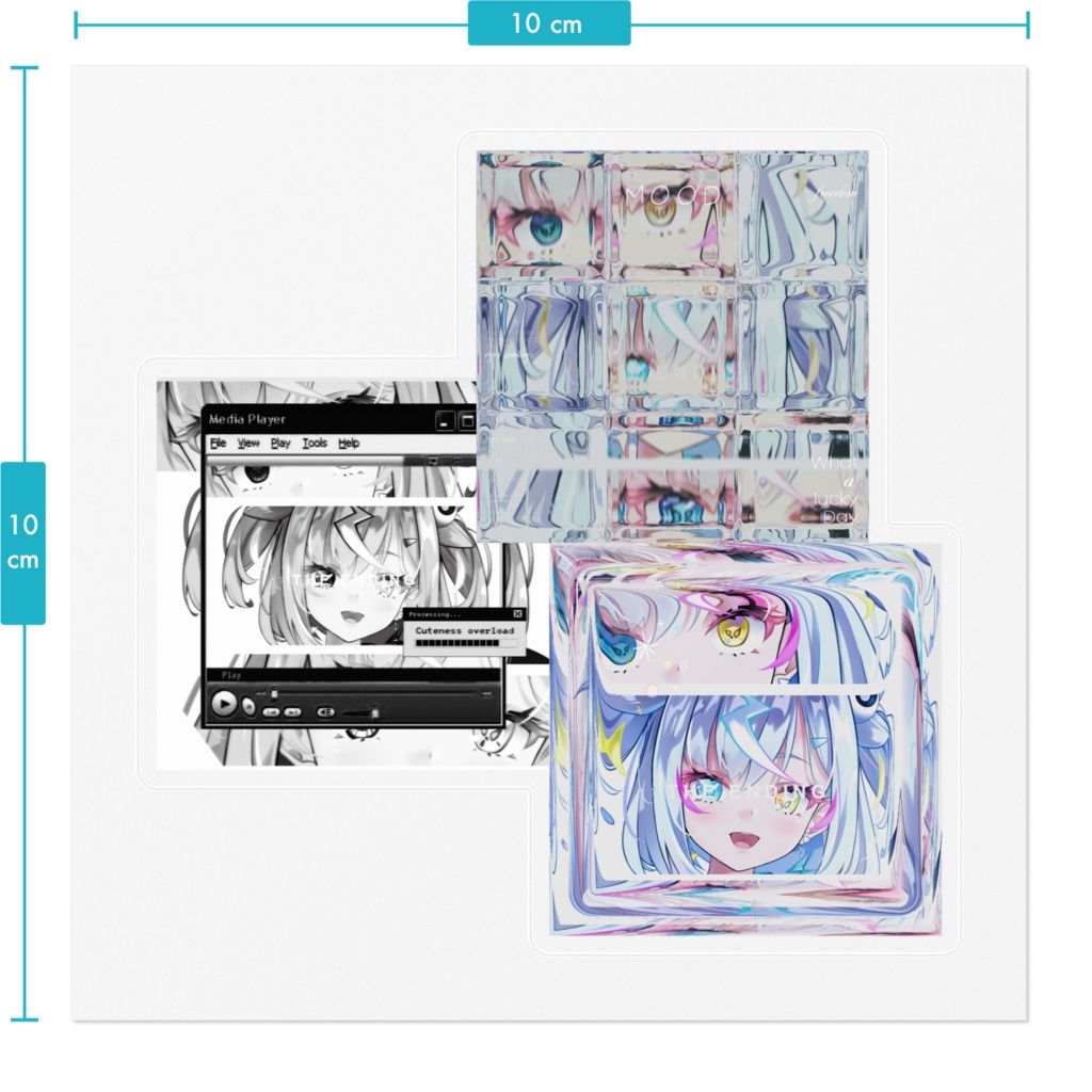 クリアステッカー