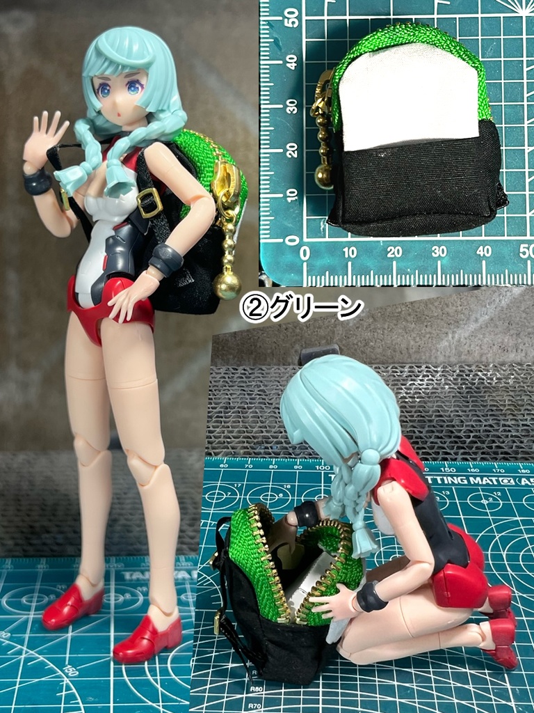 ファスナーリュックサック