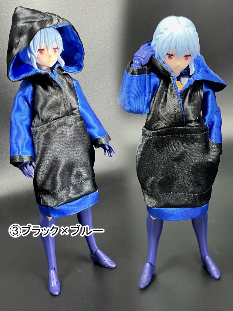 ロングサテンパーカー