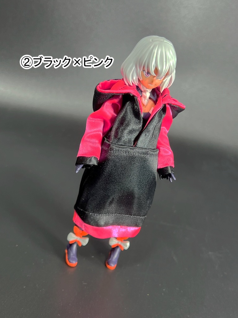 ロングサテンパーカー