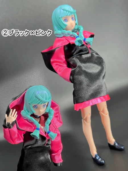 ロングサテンパーカー