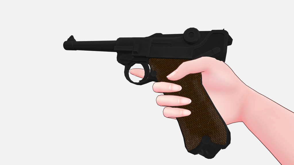 Luger P08  Langelauf. H.Göring.version VRchat use Weapon