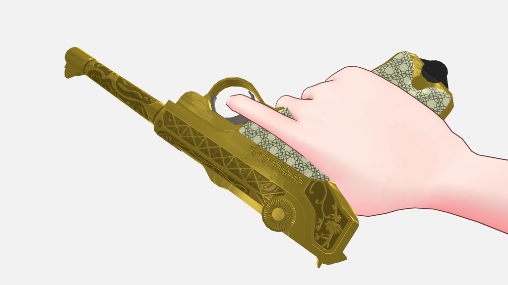 Luger P08  Langelauf. H.Göring.version VRchat use Weapon