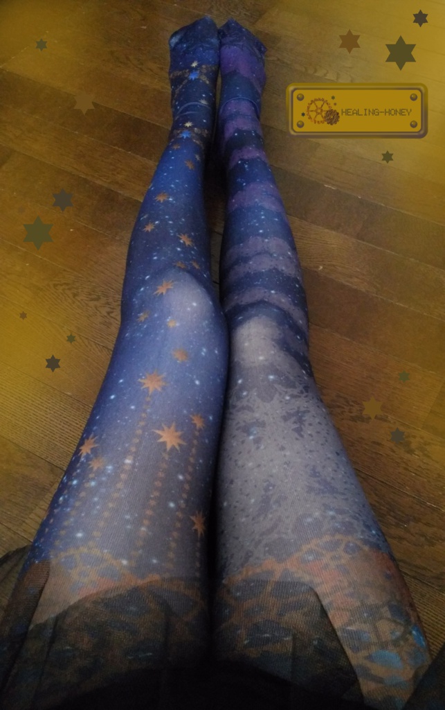 「翌月発送分予約」スチームパンク風オリジナルタイツ★歯車的乙女(ver.瑠璃星)