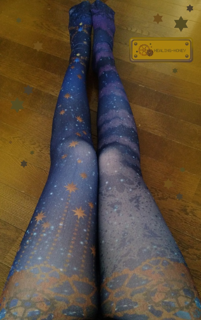 「翌月発送分予約」スチームパンク風オリジナルタイツ★歯車的乙女(ver.瑠璃星)