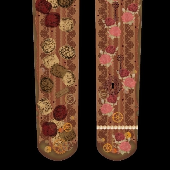 ※現在即納分もあり「翌月発送分予約」オリジナルタイツ★怪盗ショコラ(チョコミント・カプチーノベリー)