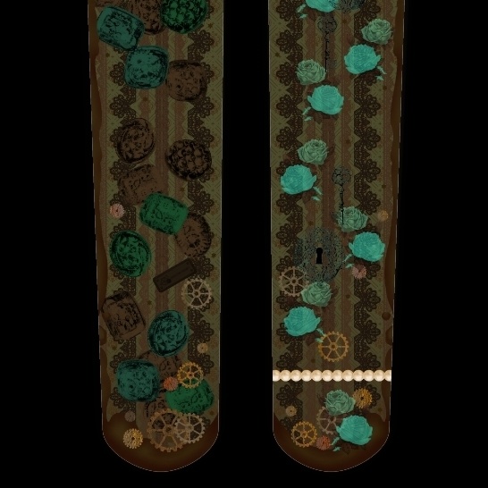 ※現在即納分もあり「翌月発送分予約」オリジナルタイツ★怪盗ショコラ(チョコミント・カプチーノベリー)