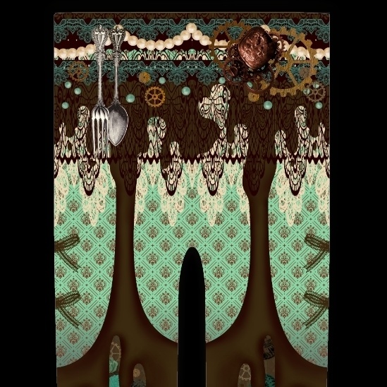 ※現在即納分もあり「翌月発送分予約」オリジナルタイツ★怪盗ショコラ(チョコミント・カプチーノベリー)