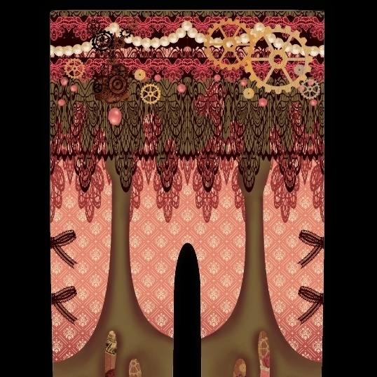 ※現在即納分もあり「翌月発送分予約」オリジナルタイツ★怪盗ショコラ(チョコミント・カプチーノベリー)