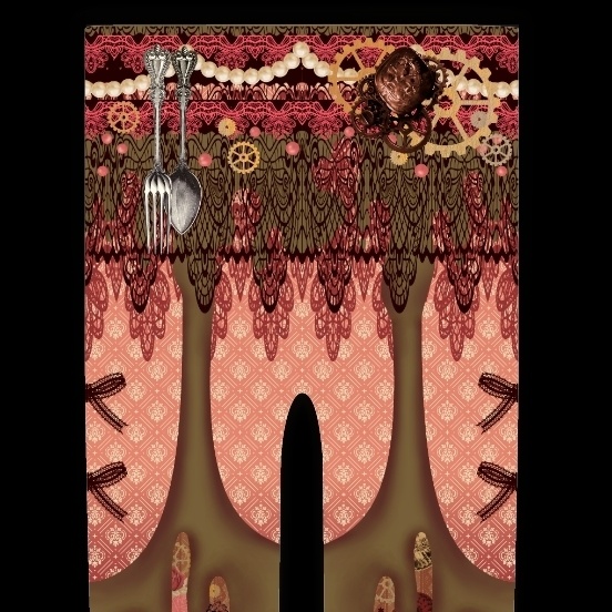 ※現在即納分もあり「翌月発送分予約」オリジナルタイツ★怪盗ショコラ(チョコミント・カプチーノベリー)