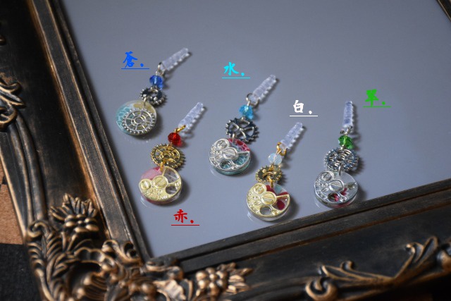 (ピアス・イヤリング変更可)和風スチームパンク・イヤホンジャック