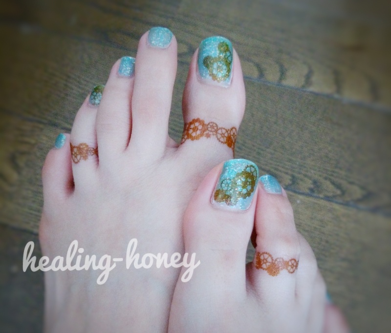 【全4種】華歯車タトゥーシールセット(牡丹)