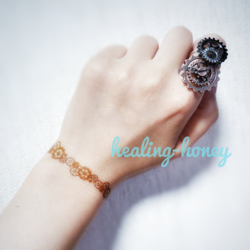 【全4種】華歯車タトゥーシールセット(牡丹)