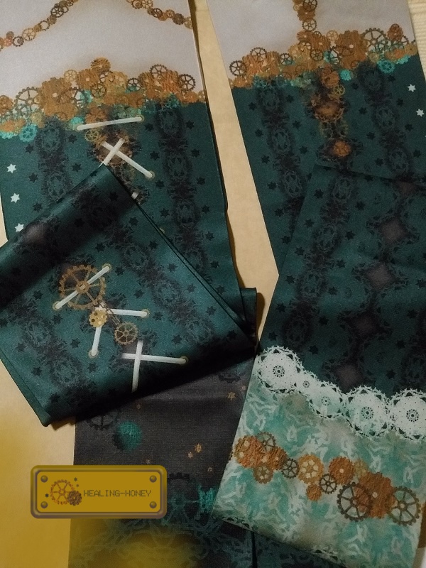 「翌月発送分予約」スチームパンク風オリジナルタイツ★歯車的乙女(ver.碧翠)