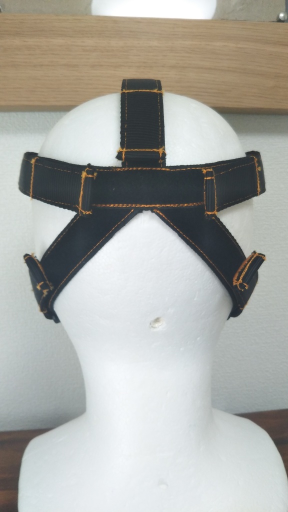 レザーガスマスク・パンクダークグレー(S〜Mサイズ)