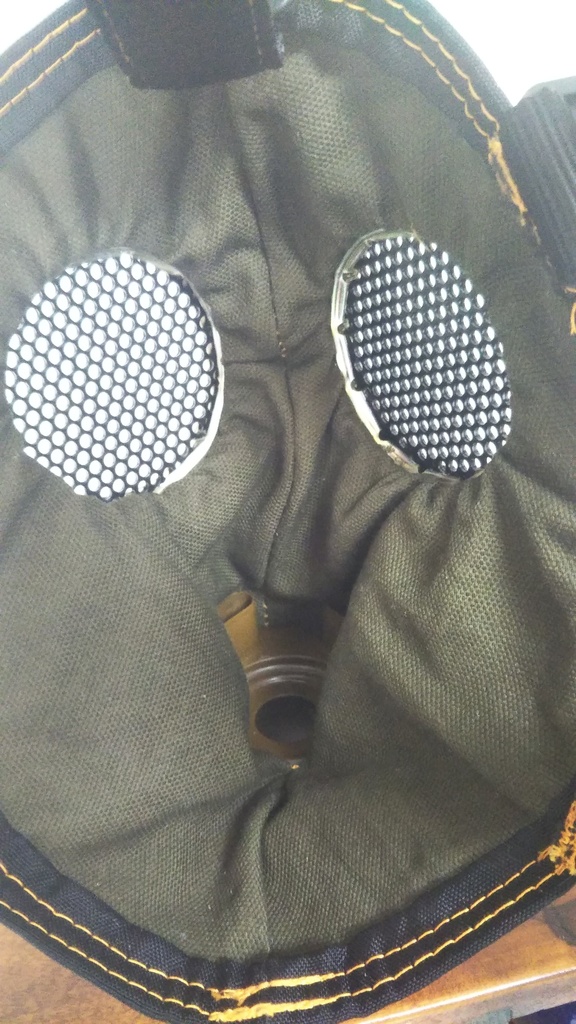 レザーガスマスク・パンクダークグレー(S〜Mサイズ)