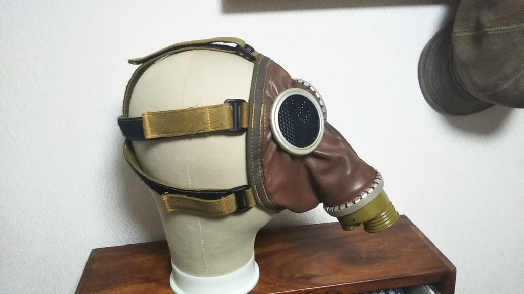 レザーガスマスク・チョコレートブラウンS〜M(非サバゲー用)