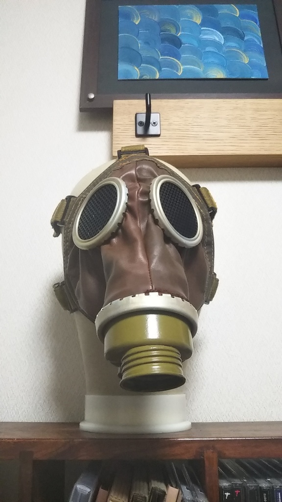 レザーガスマスク・チョコレートブラウンS〜M(非サバゲー用)